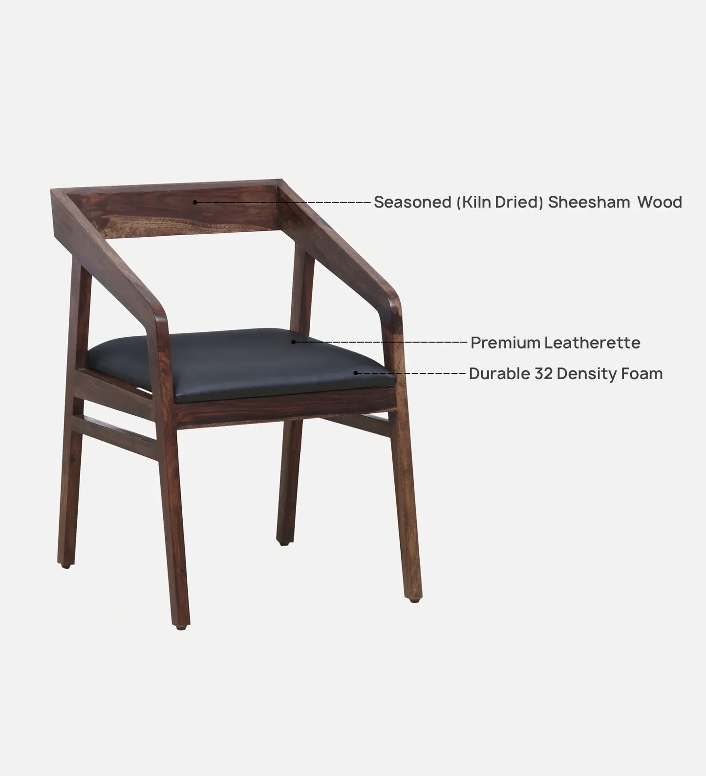 Arm Chair In Provincial Teak Finish
