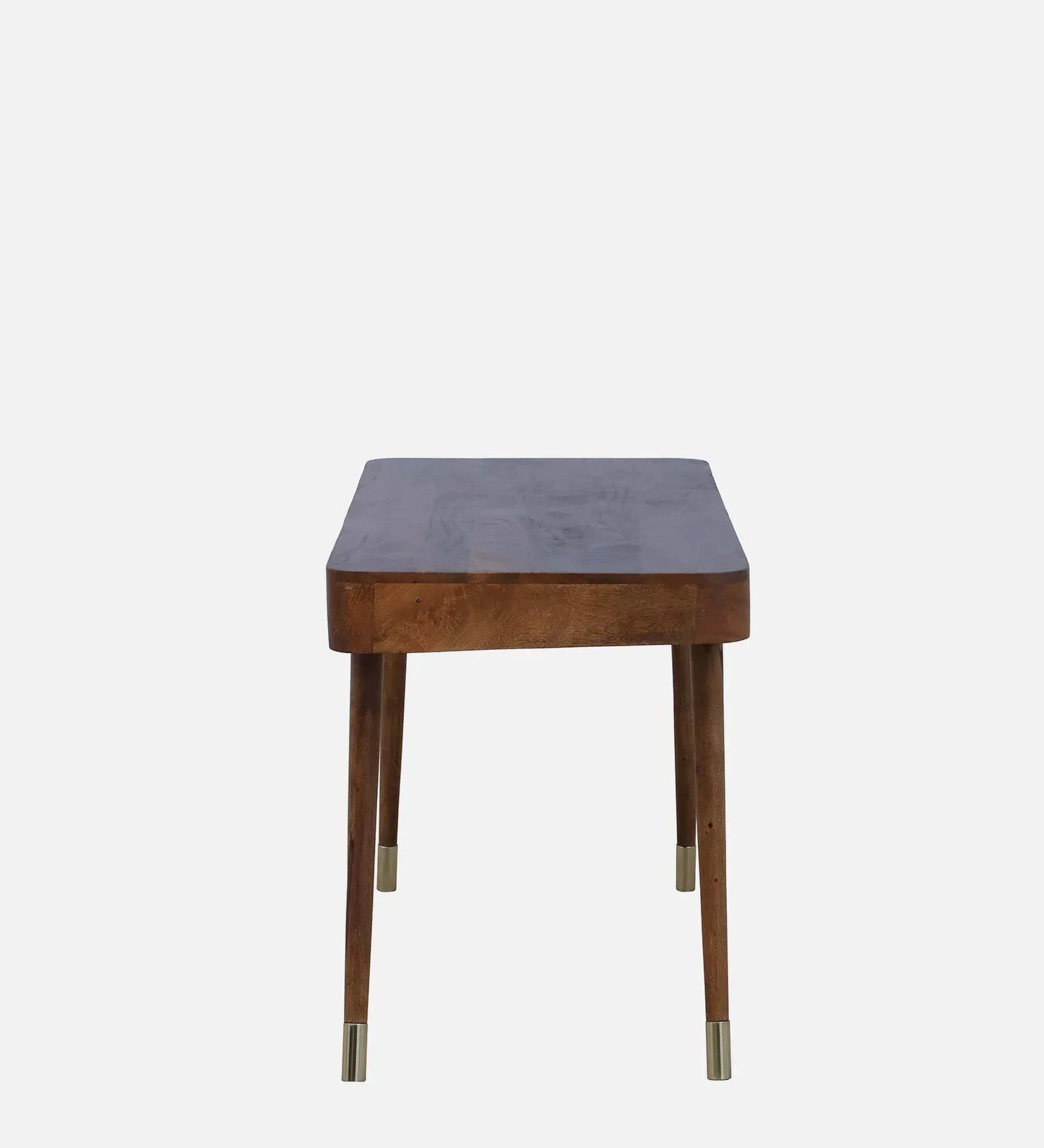Solid Wood Writing Table In Rustic Teak Finish