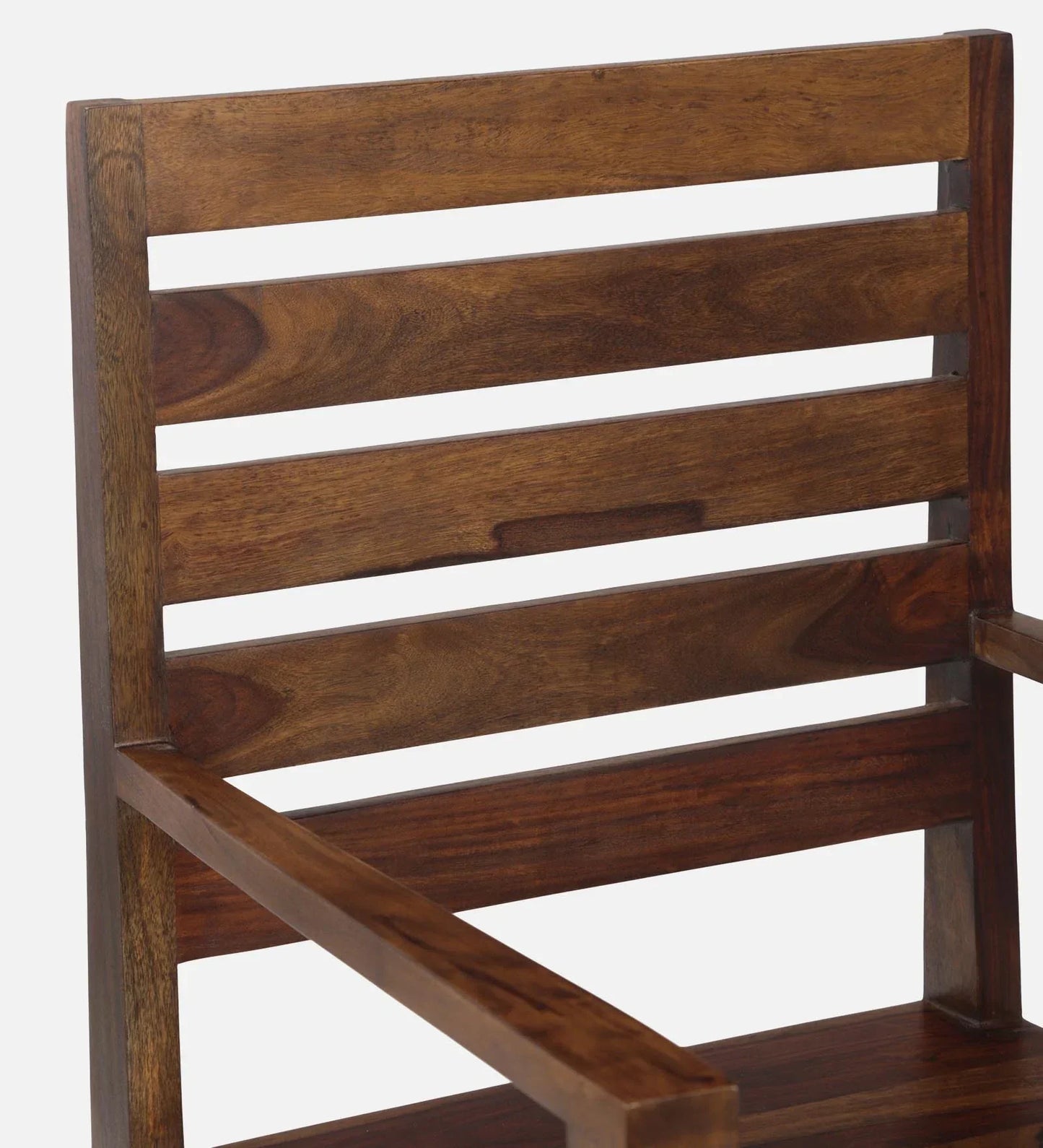 Stigen Sheesham Wood Arm Chair In Provincial Teak Finish